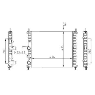 Radiatorius, variklio aušinimas HART 605 561