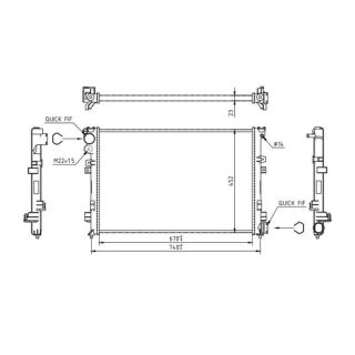 Radiatorius, variklio aušinimas HART 605 935