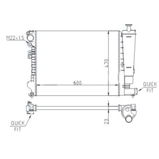Radiatorius, variklio aušinimas HART 605 977