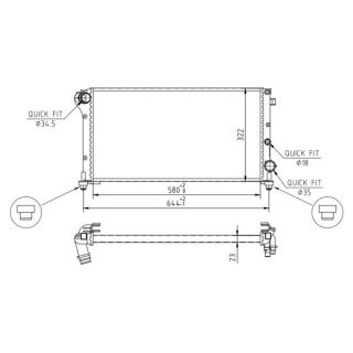 Radiatorius, variklio aušinimas HART 605 983