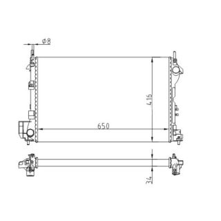 Radiatorius, variklio aušinimas HART 605 991