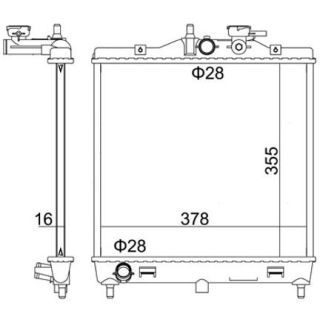 Radiatorius, variklio aušinimas HART 606 426