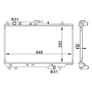 Radiatorius, variklio aušinimas HART 606 433
