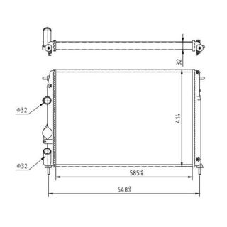Radiatorius, variklio aušinimas HART 606 443
