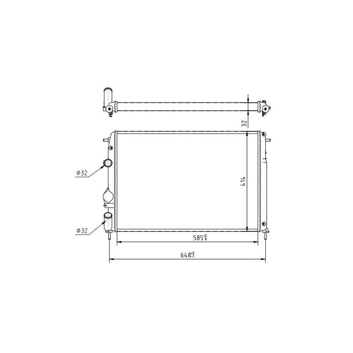 Radiatorius, variklio aušinimas HART 606 443