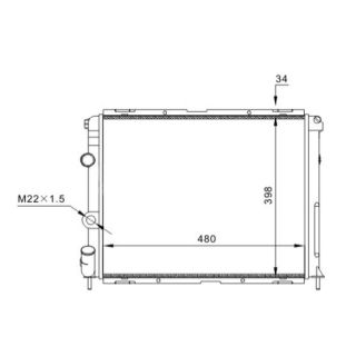 Radiatorius, variklio aušinimas HART 607 133