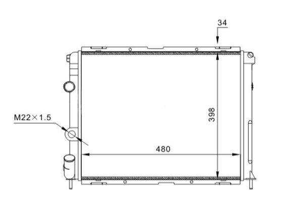 Radiatorius, variklio aušinimas HART 607 133