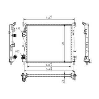 Radiatorius, variklio aušinimas HART 607 338