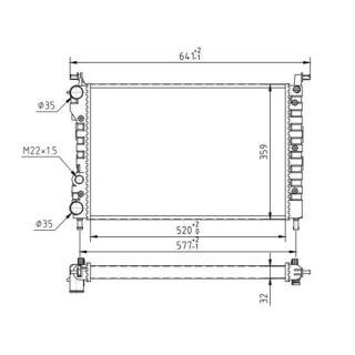 Radiatorius, variklio aušinimas HART 607 408