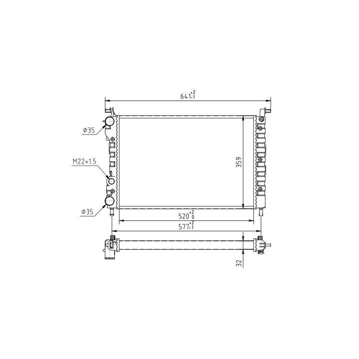 Radiatorius, variklio aušinimas HART 607 408