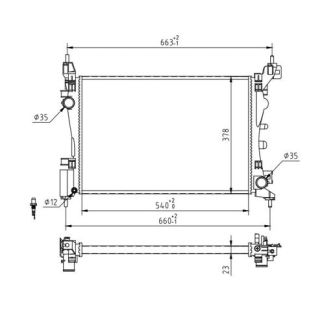 Radiatorius, variklio aušinimas HART 607 839