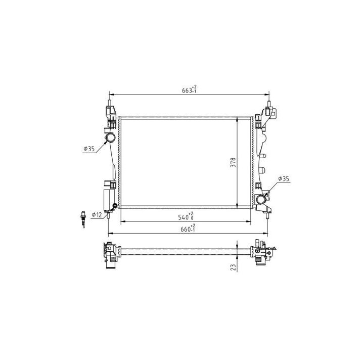 Radiatorius, variklio aušinimas HART 607 839