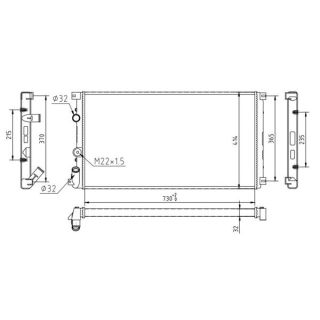 Radiatorius, variklio aušinimas HART 608 292