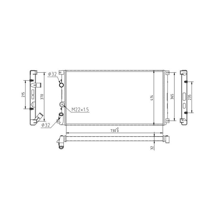 Radiatorius, variklio aušinimas HART 608 292