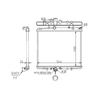 Radiatorius, variklio aušinimas HART 611 187