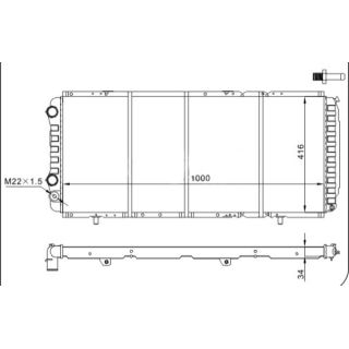 Radiatorius, variklio aušinimas HART 611 188