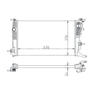 Radiatorius, variklio aušinimas HART 611 192