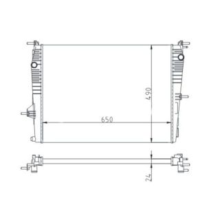 Radiatorius, variklio aušinimas HART 611 193