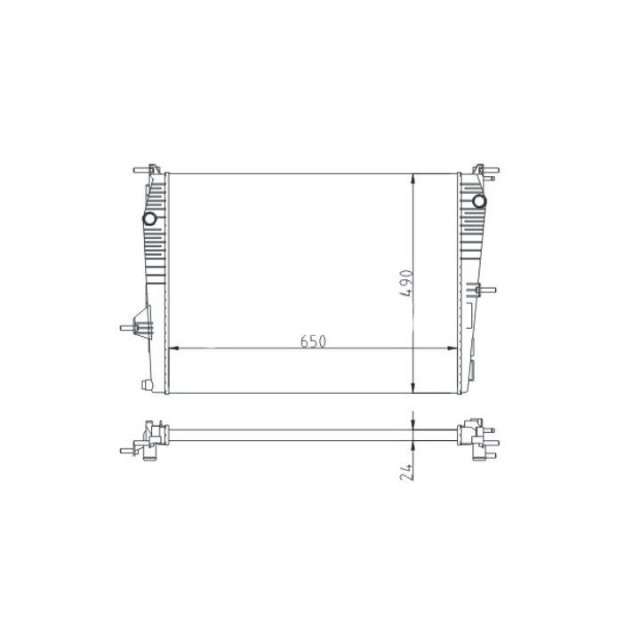 Radiatorius, variklio aušinimas HART 611 193