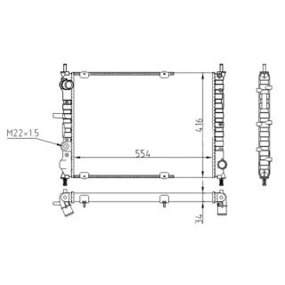 Radiatorius, variklio aušinimas HART 611 772