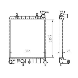Radiatorius, variklio aušinimas HART 611 890
