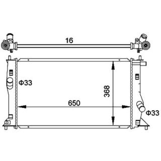 Radiatorius, variklio aušinimas HART 611 916