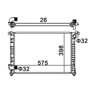 Radiatorius, variklio aušinimas HART 611 966