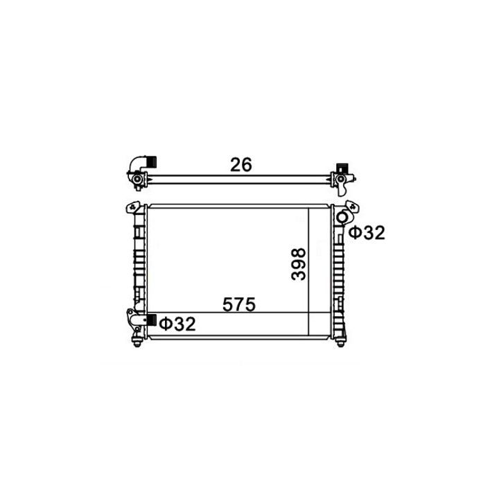 Radiatorius, variklio aušinimas HART 611 966