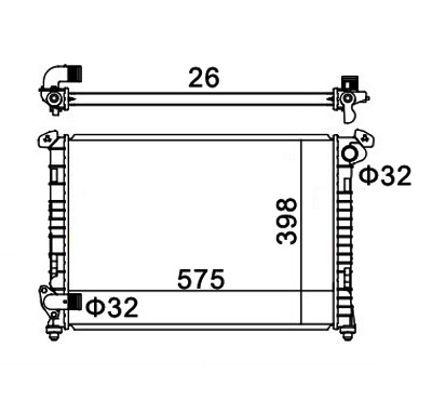 Radiatorius, variklio aušinimas HART 611 966