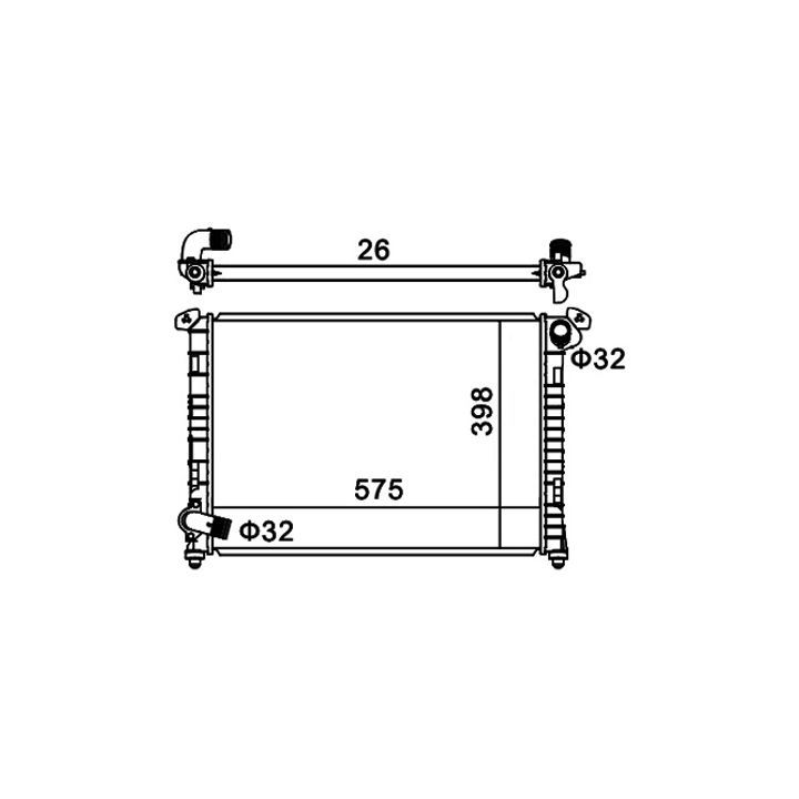Radiatorius, variklio aušinimas HART 611 968