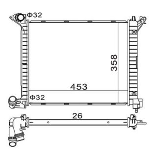 Radiatorius, variklio aušinimas HART 611 970
