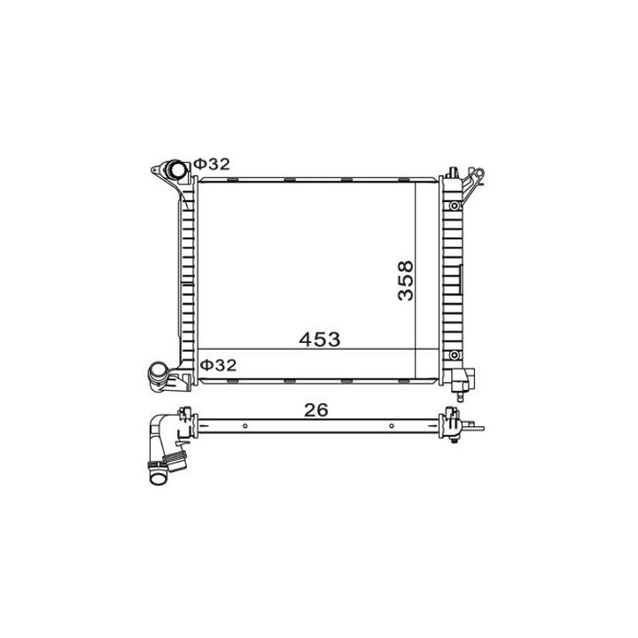 Radiatorius, variklio aušinimas HART 611 970