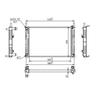 Radiatorius, variklio aušinimas HART 612 327
