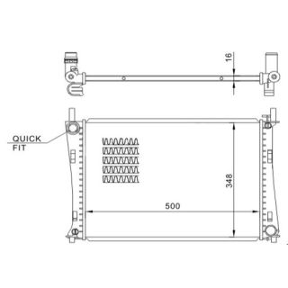 Radiatorius, variklio aušinimas HART 612 328