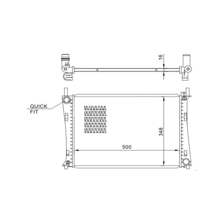 Radiatorius, variklio aušinimas HART 612 328