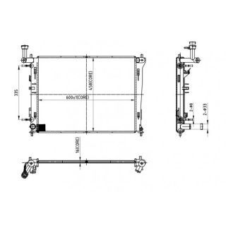 Radiatorius, variklio aušinimas HART 612 341