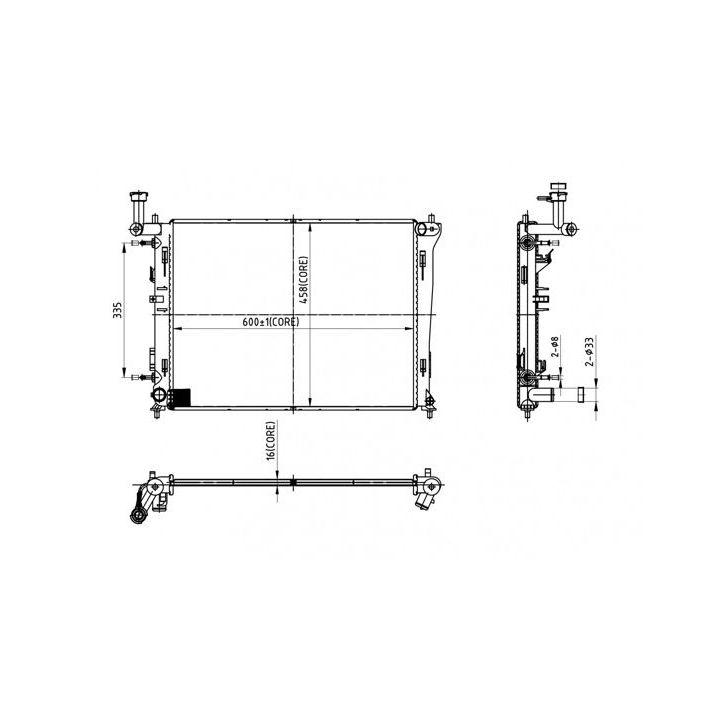 Radiatorius, variklio aušinimas HART 612 341