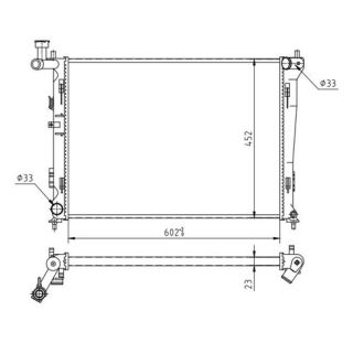 Radiatorius, variklio aušinimas HART 612 342