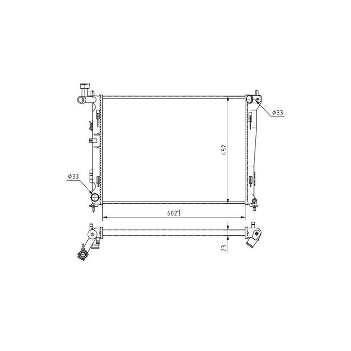 Radiatorius, variklio aušinimas HART 612 342