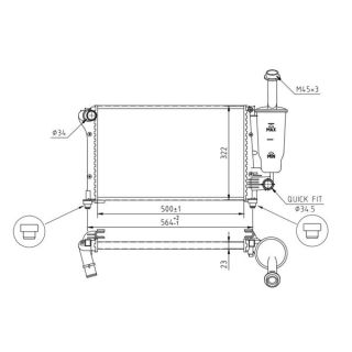 Radiatorius, variklio aušinimas HART 614 213