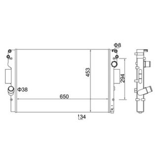 Radiatorius, variklio aušinimas HART 614 517