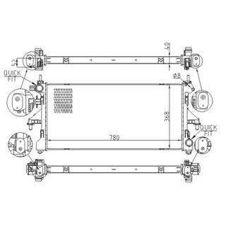 Radiatorius, variklio aušinimas HART 616 608