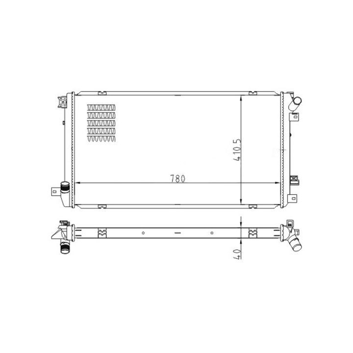 Radiatorius, variklio aušinimas HART 616 612