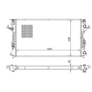 Radiatorius, variklio aušinimas HART 618 646