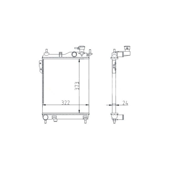 Radiatorius, variklio aušinimas HART 620 252