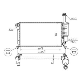 Radiatorius, variklio aušinimas HART 620 253