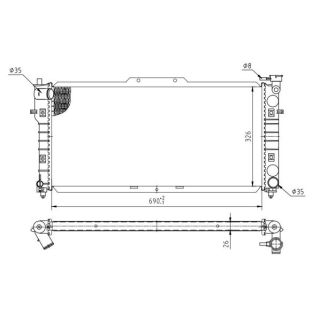 Radiatorius, variklio aušinimas HART 620 254