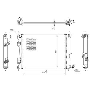 Radiatorius, variklio aušinimas HART 622 004