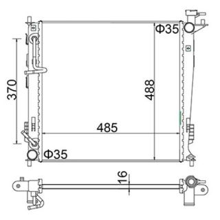 Radiatorius, variklio aušinimas HART 622 268