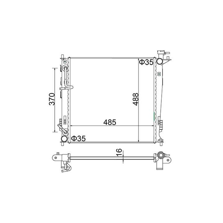 Radiatorius, variklio aušinimas HART 622 268